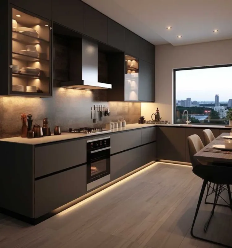 Modern L-Shaped Kitchen